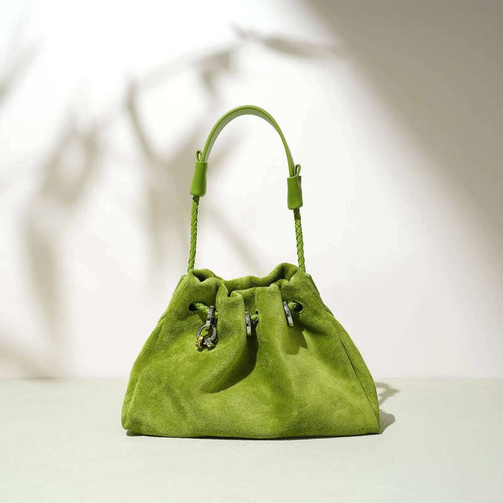 2025 Women's Handbags Crossbody Suede Fringe Genuine Leather Designer Bags High Quality Cloud Puff