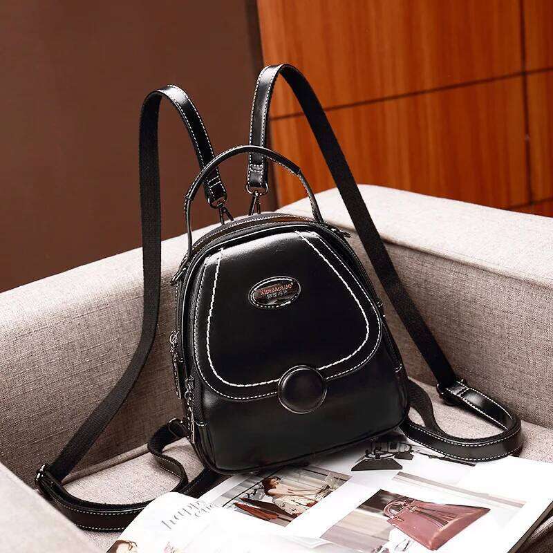 Johnature 2025 New Retro Small Shoulder Bag Women Backpack Fashion Ladies Bags Pu Leather Multifunctional Travel Backpacks