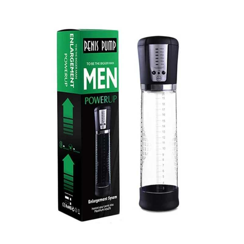 Electric Penis Pump Male Masturbator Vacuum Pump Extender Enlarger Dick Pump Cock Ring Adult Delayed Ejaculation Training W250618