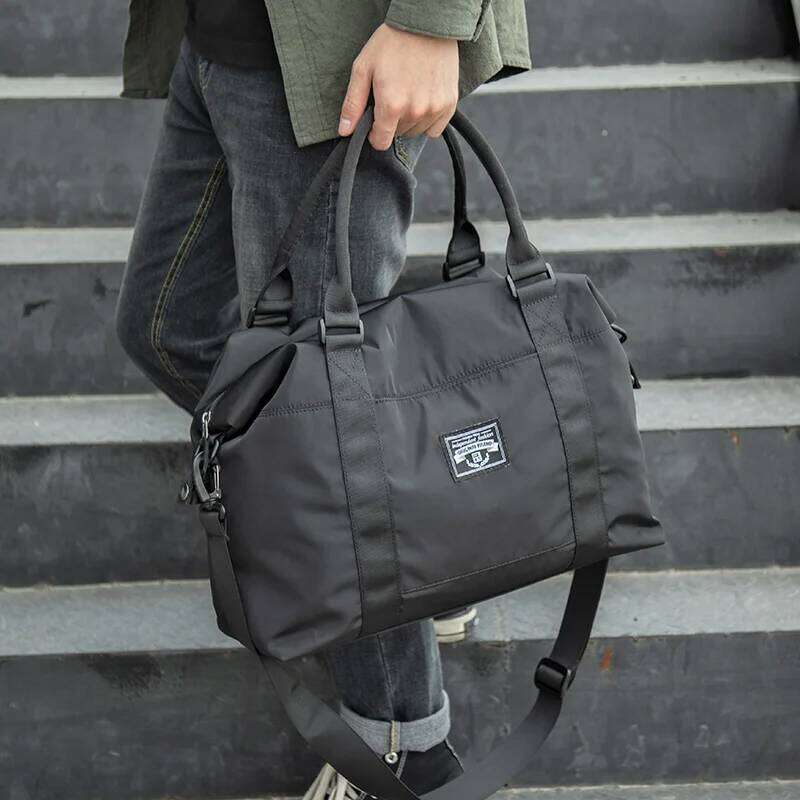 2024 Waterproof Men's Travel Handbag Oxford Casual Tote Handbag Fashion Lage Practical Shoulder Bag