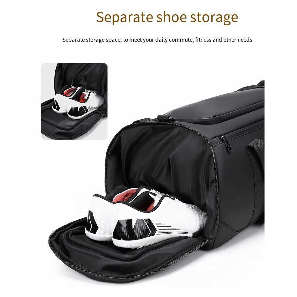 Large-Capacity Travel Bag Outdoor Water-Repellent Handbag Independent Shoe Compartment Sports Fitness Bag Unisex Multi-Functional Storage Bag W250618