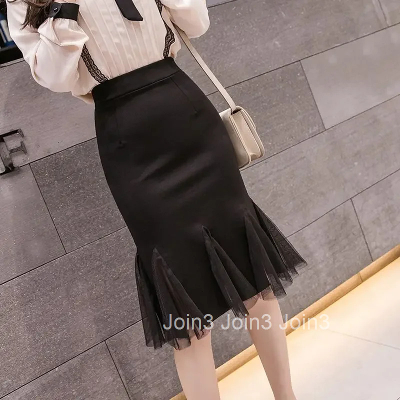 Mesh Female Skirts Ruffle Womens Skirt Patchwork Tulle Modest High Quality Korean Fashion Vintage V Summer 2025 Harajuku New In