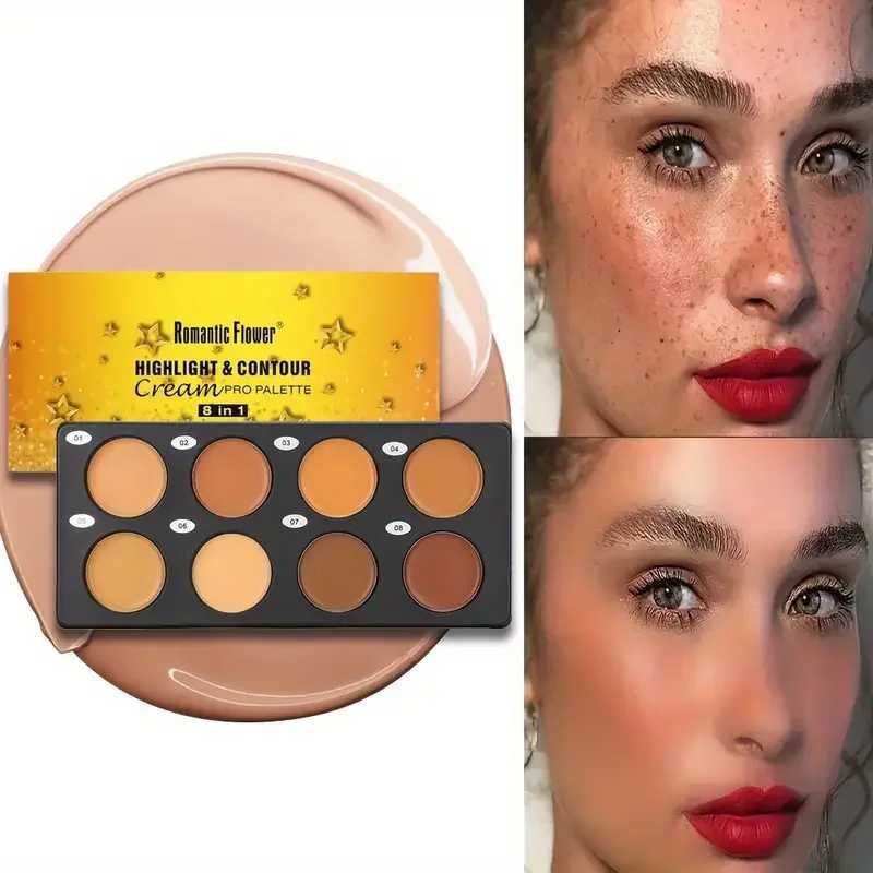 8-in-1 Makeup Concealer Palette Face Contour Concealer Palette Waterproof 3D Contouring Shadow Makeup Bronze Makeup ProductsXJ250618