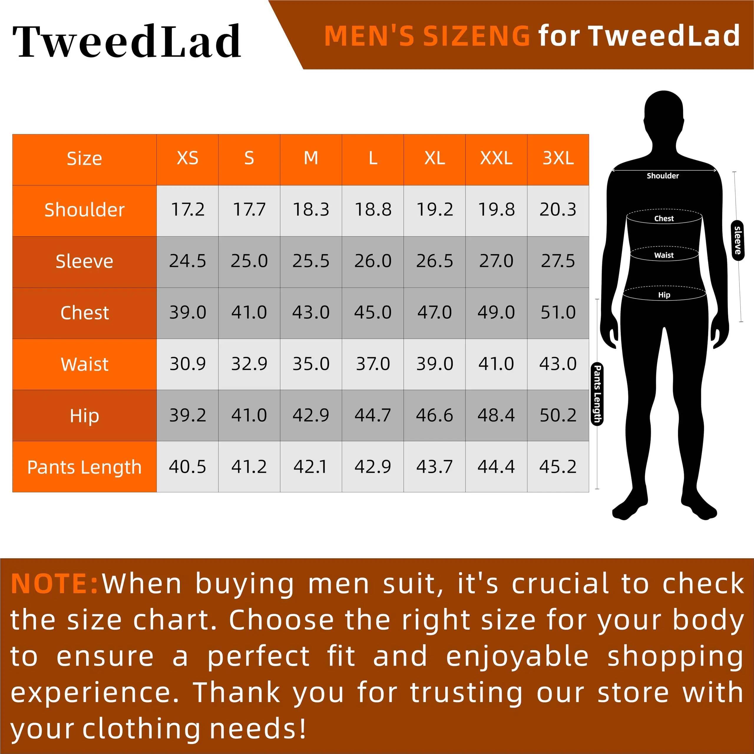 Tweedlad Men's Business Groomsmen Regular Fit-Tuxedo Jacket+Trousers Men Suit Set Lapel Formal Stylish Buttons Pockets