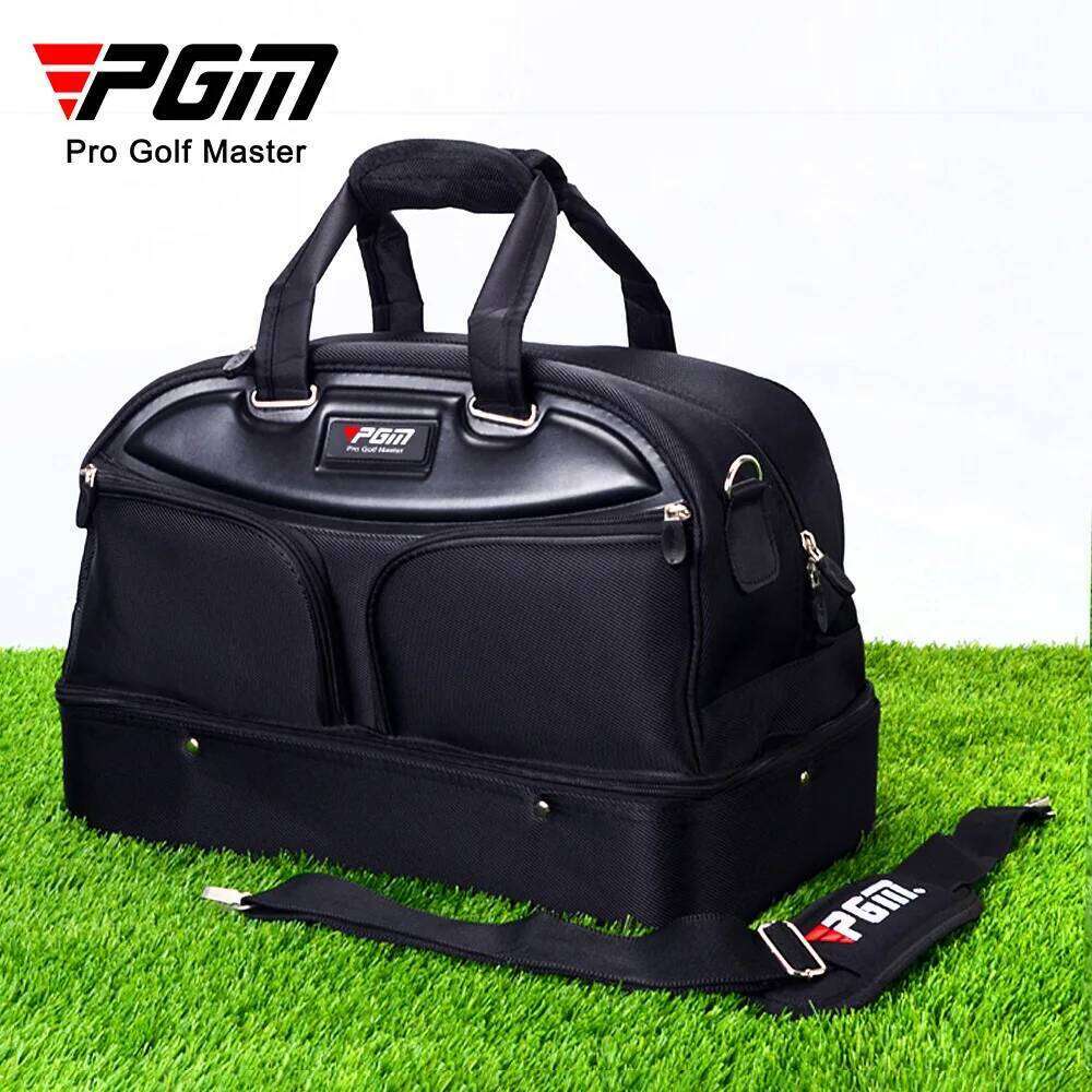 PGM Outdoor Travel Sports Gym Golf Clothing Boston Carrying Ball Bag Men Women Double Layer Portable Package Ywb005
