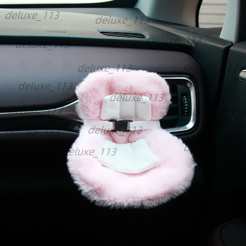 Safety Seat Creative Cute Doll Air Vent Labubu Ornament Decoration Cartoon Plush Trendy Toy