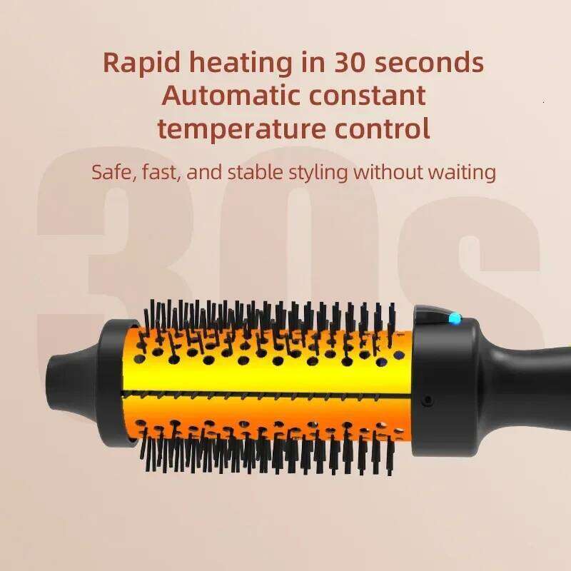 3 In 1 Ionic Curler Straightener Professional Curling Iron Heated Hair Styling Anti-Scald Thermal Brush Curl Wand