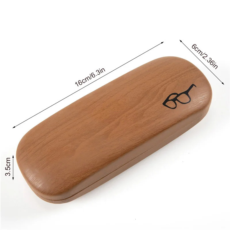 High Quality Hard Glasses Case Women Wood Grain Eyeglass Case Cover Portable Reading Glasses Box For Men Spectacle Cases 250617