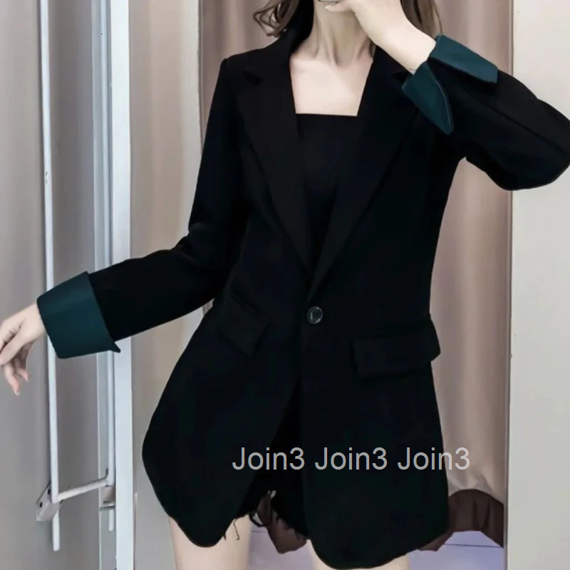 Korean Style Long Sleeve Outerwears Solid Jacket Popular Clothes Bring 2025 Coats for Women New In Reviews Many Blazer Woman