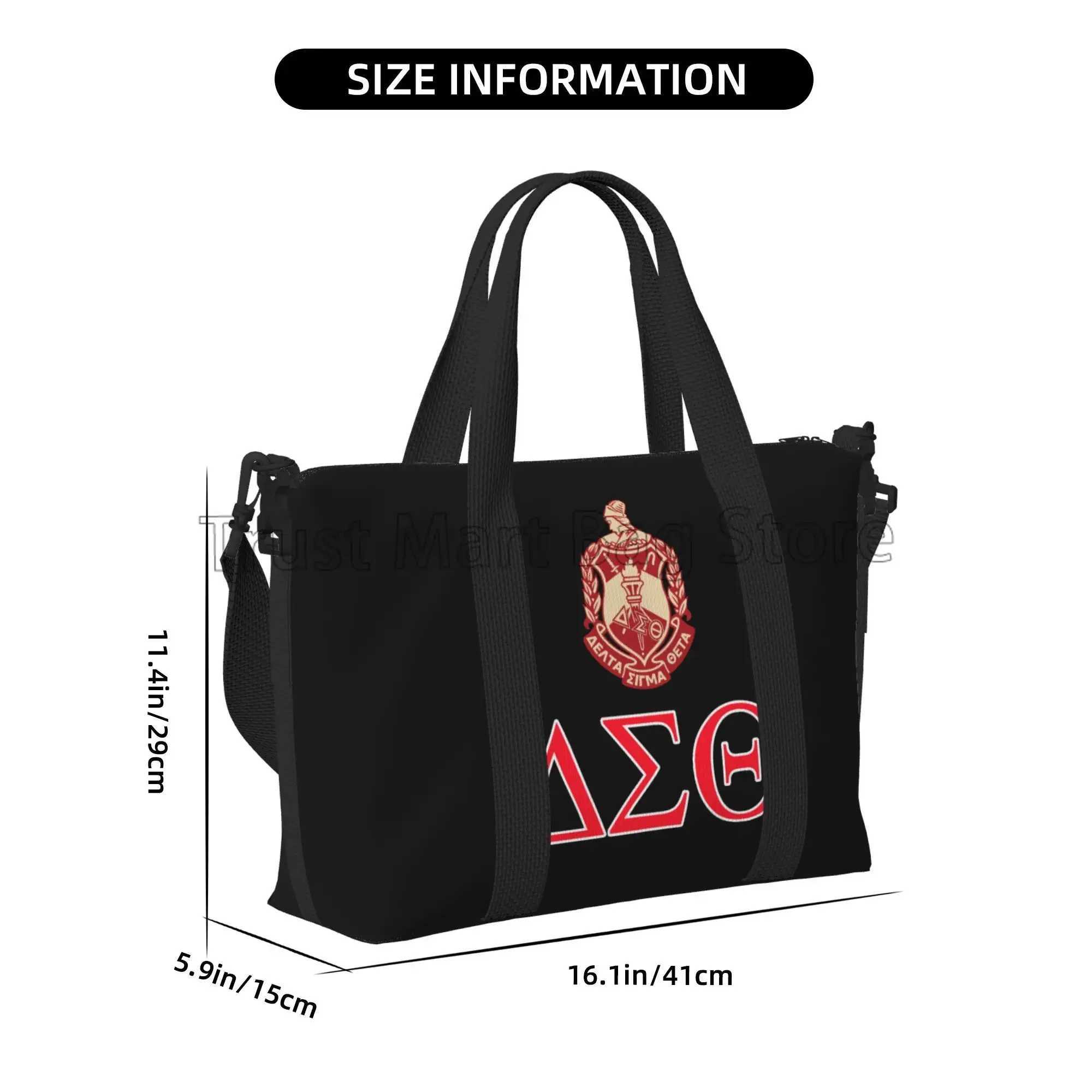 Custom Sorority Travel Duffel Bag Personalized Weekender Bag with Shoulder Strap Sports Gym Overnight Bags for Women W250618