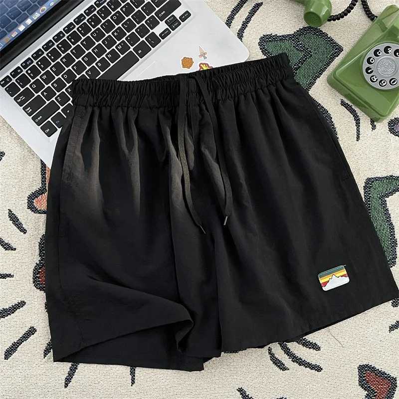Summer Mens New Fashion Thin Solid Color Loose Ice Breathable Beach Pants Comfortable Vacation Sports Casual Daily Five Shorts XJ250618