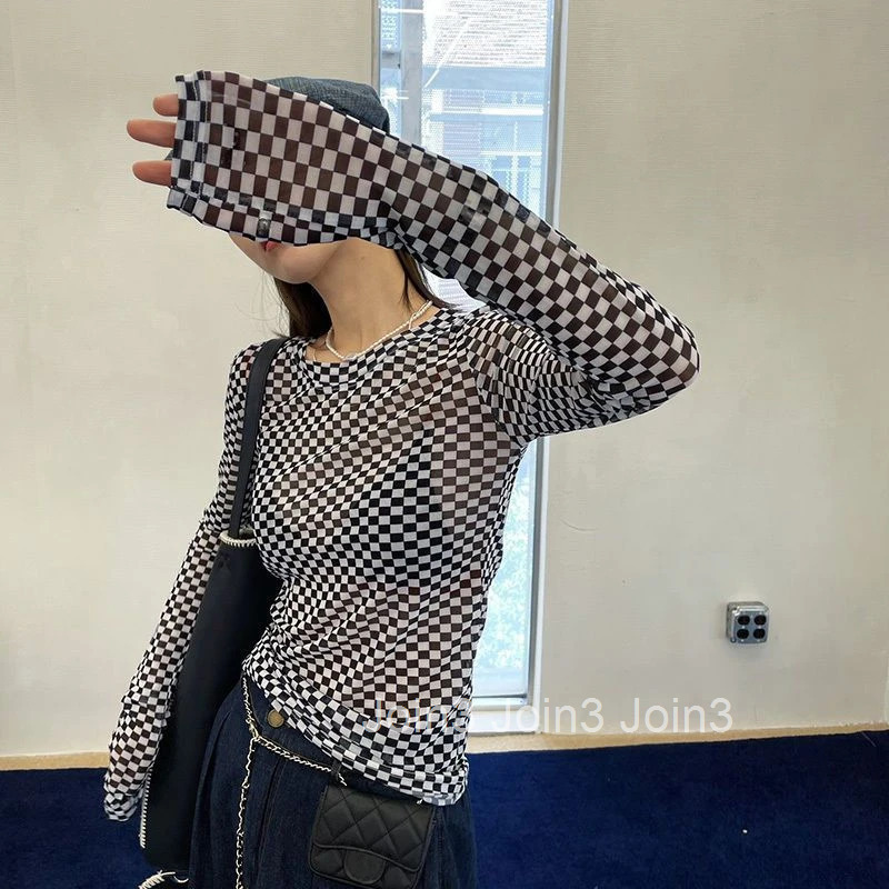 Graphic 2025 Womens T Shirts Skinny Clothes Female Tops Green Mesh Sale Tshirts Fitted Tall Original Spring and Autumn Tees
