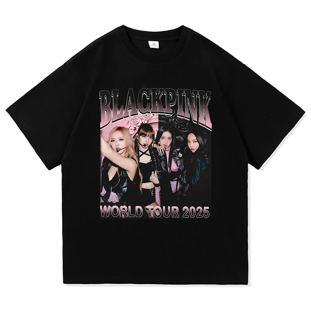 2025 TShirt Fashion Vintage Men/women Clothing Retro High Quality Clothes Cotton for Day Gifts