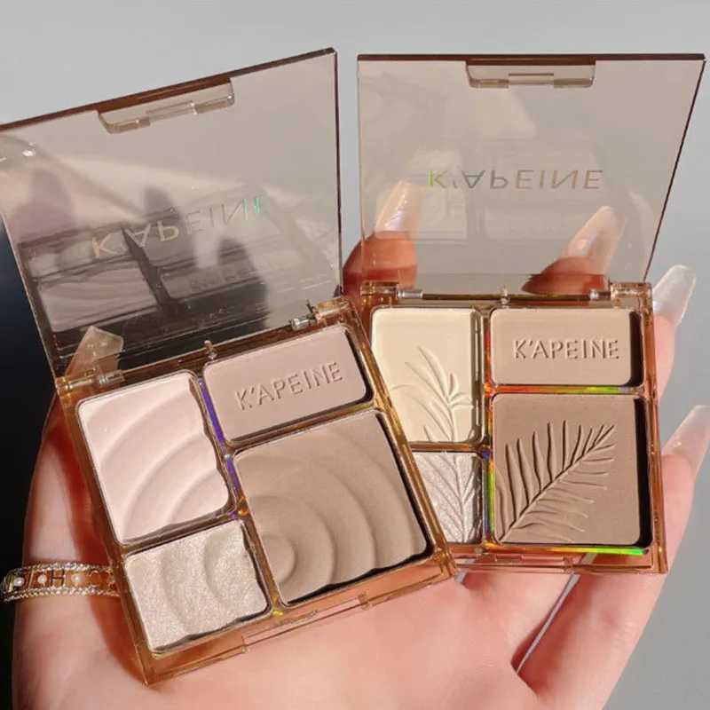 4 Colors Facial Highlighter Makeup Palette 3D Nose Shadow Cosmetics Matte Face Contouring Shadow Palette Face Beauty Makeup Tool XJ250618
