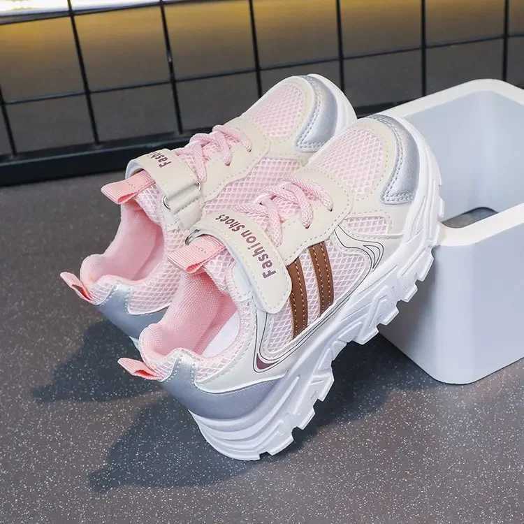 Sneakers for Girls Autumn Breathable Kids Shoes Fall 2025 New Boys Double Mesh Shoes for Girls Soft Soled Daddy Shoes Z250618