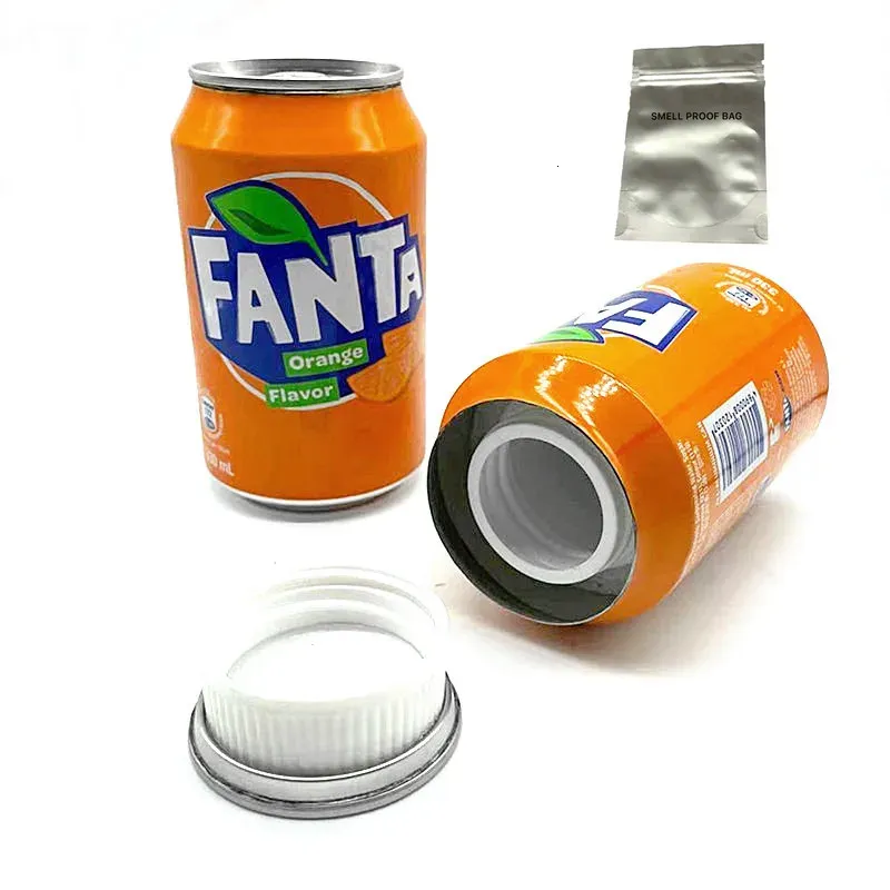 Stash Can Soft Drink Diversion Safe Hidden Jar With A Food Grade Smell Proof Bag 240719