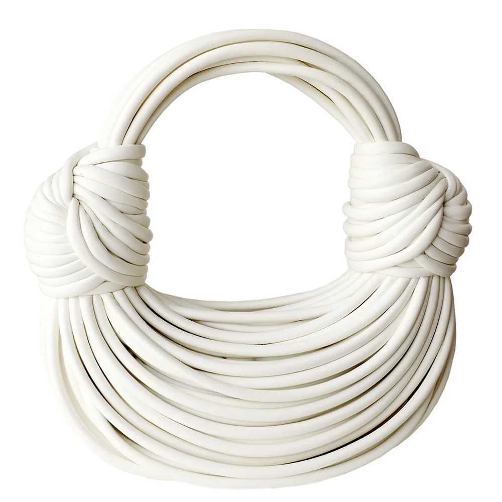 2025 New Gold Handbags for Women Designer Handwoven Noodle Bags Rope Knotted Evening Clutch Underarm Dumpling Bag Z250618