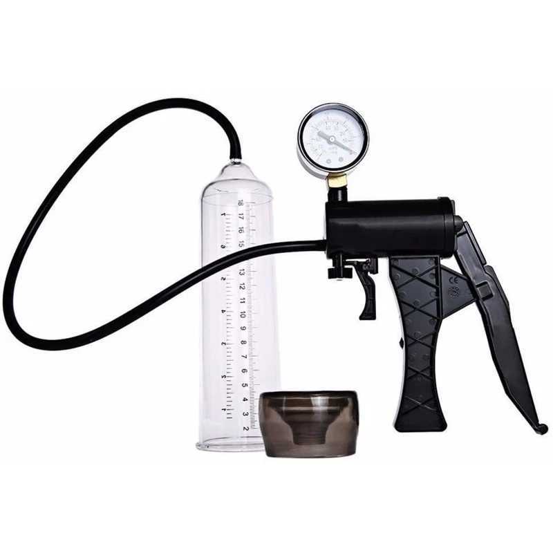 Power Pump With Pressure Gauge For Male Enhancement Penis Exerciser Enhancer Dick Extender Stretcher Massager Sex Toys For Men W250618