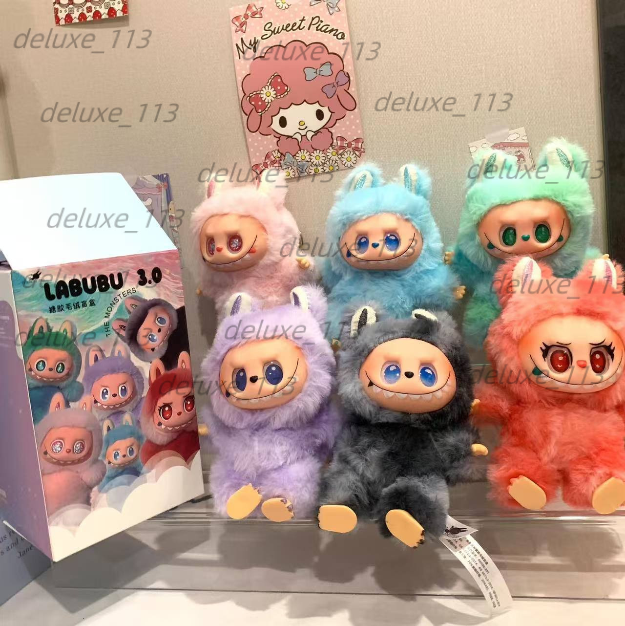 LABUBU 3.0 Third Generation Blind Box Vinyl Face Plush Doll Toy Keychain
