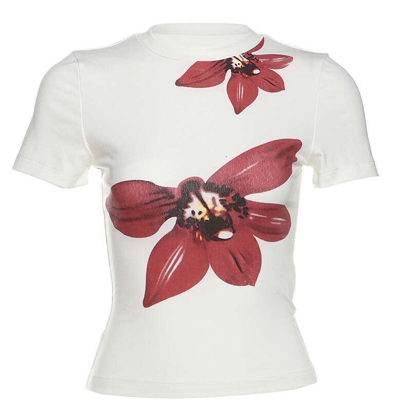 Spring New Women's Fashion Solid Color Slim Fit Round Neck Short Sleeve High Waist Skirt Set B5