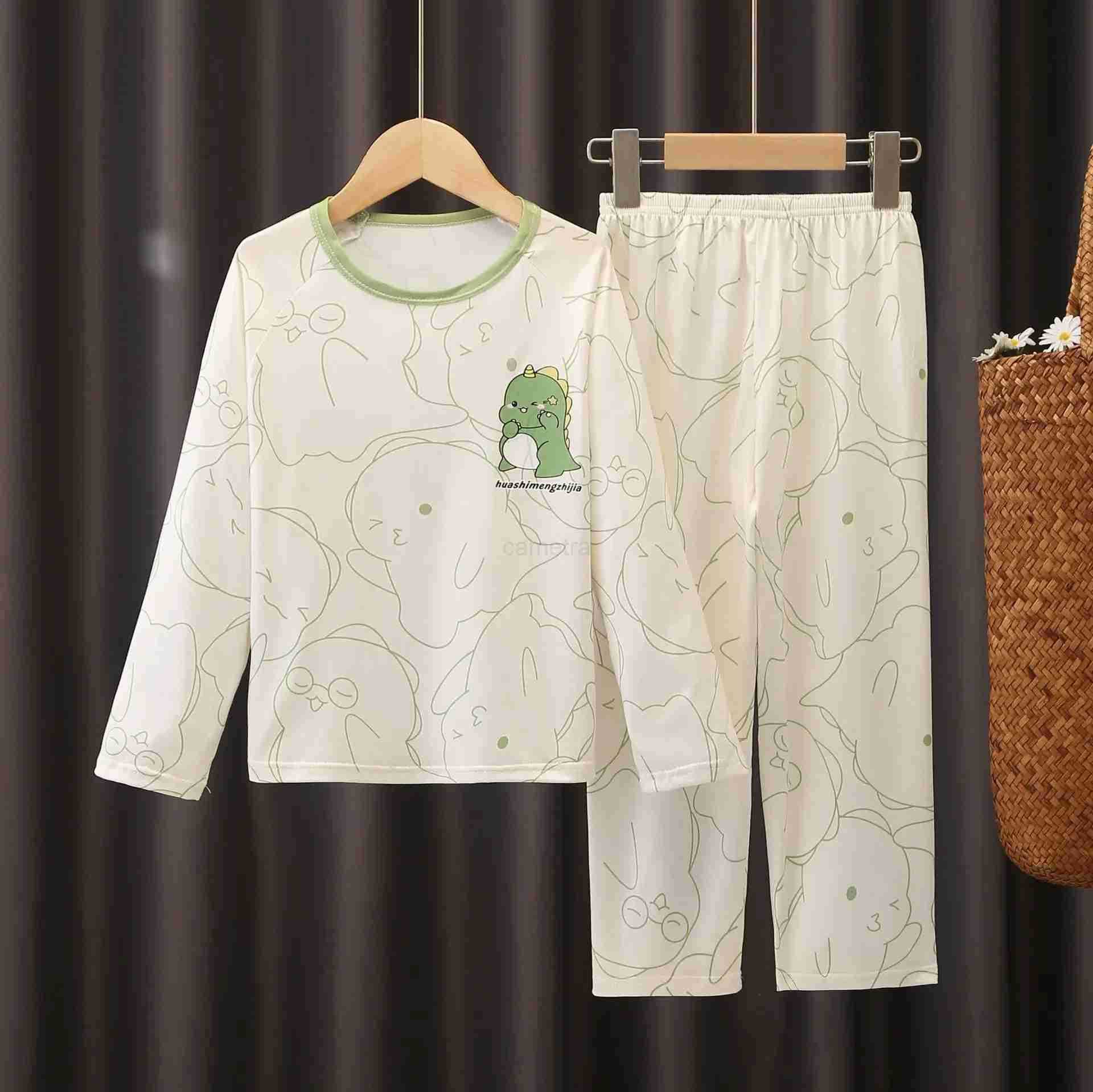 Sanrio Girls Pajamas Spring Autumn Children Pajamas Long Sleeve Cartoon Kids Sleepwear Robe Childrens Clothing Mother XJ250618XJ250618