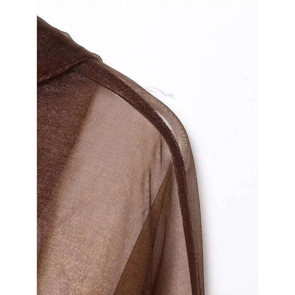 European And American Style Summer New Fashion Trend Women's Clothing Design Sense Transparent Hard Yarn Hooded Jacket Coat