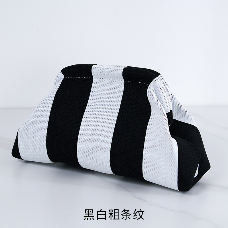 Free Shipping Designer Cross-border Hot-selling Women's Clutch Bag Luxury Bag Knitted Bag Female Commuter Fashion Beach Bag Cloud Bag Multifuncti