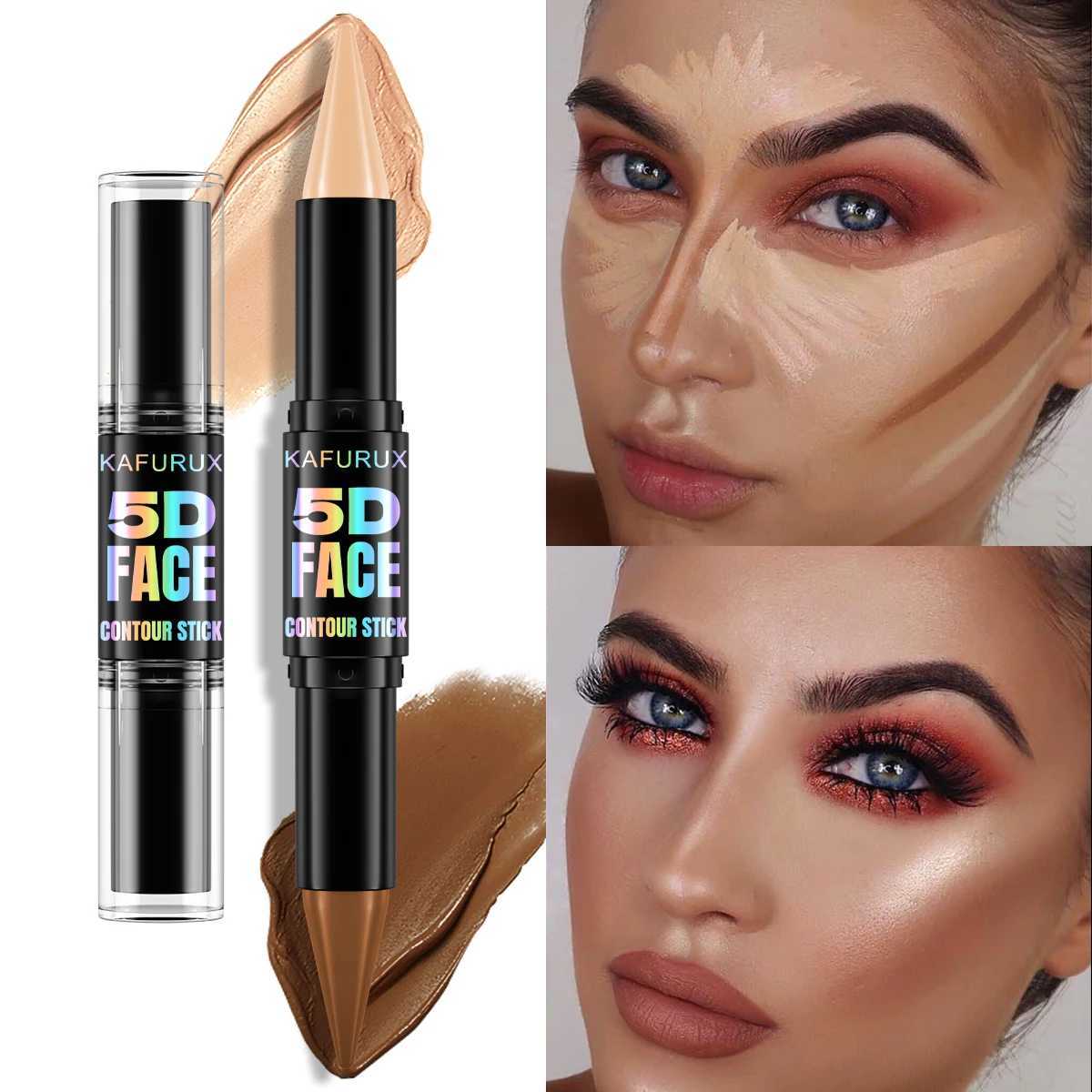 1PC Double Head Highlight Foundation Contour Pen Face Makeup Waterproof Concealer Stick Pencil Cosmetics for Women Gifts XJ250618