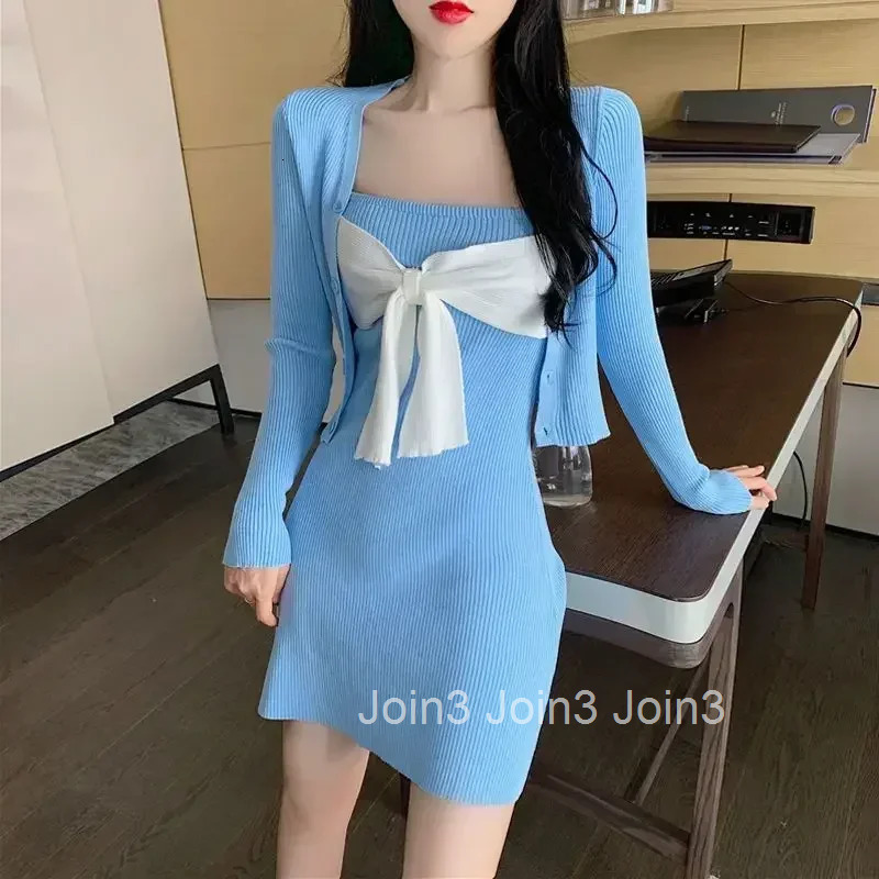 Extreme Mini New In Fashion Short Woman Knitted Dress Y2k Kpop One-piece High Quality Luxury 2025 Thic Crochet Dresses for Women