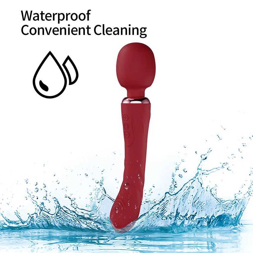 Powerful Dildo Vibrator Dual Motor Silicone Large Size Wand G-Spot Massager Sex Toys For Couples Clitoris Stimulator For Adults XJ250618