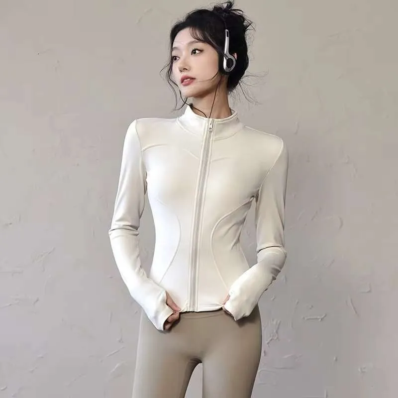 DHessentials slim fit running fitness jacket, breathable high elasticity adult top, autumn and winter quick drying yoga suit