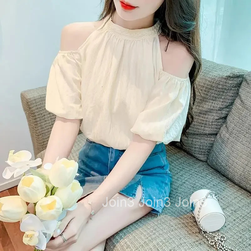 Kawaii with Bow Womens Shirt and Blouse Chiffon Puffy Sleeves Cute Female Tops Sexy Cool Tall Elegant Chic Luxury Social M Fine