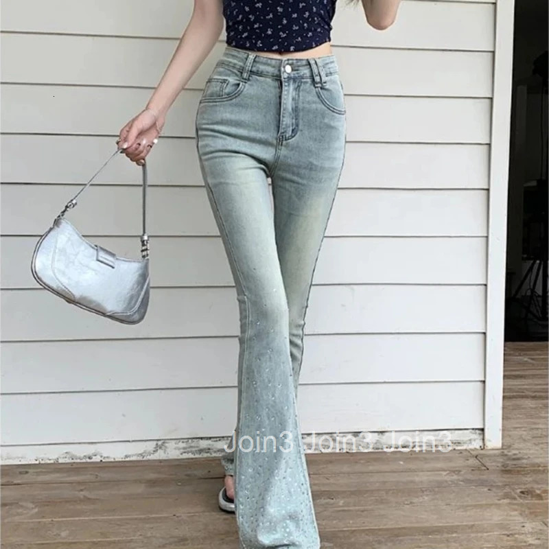 Woman Jeans Slim Fit High Waist Denim Pants for Women Wholesale Gyaru 90s Retro Fashion Casual 2000s Y2k Streetwear Emo Trousers