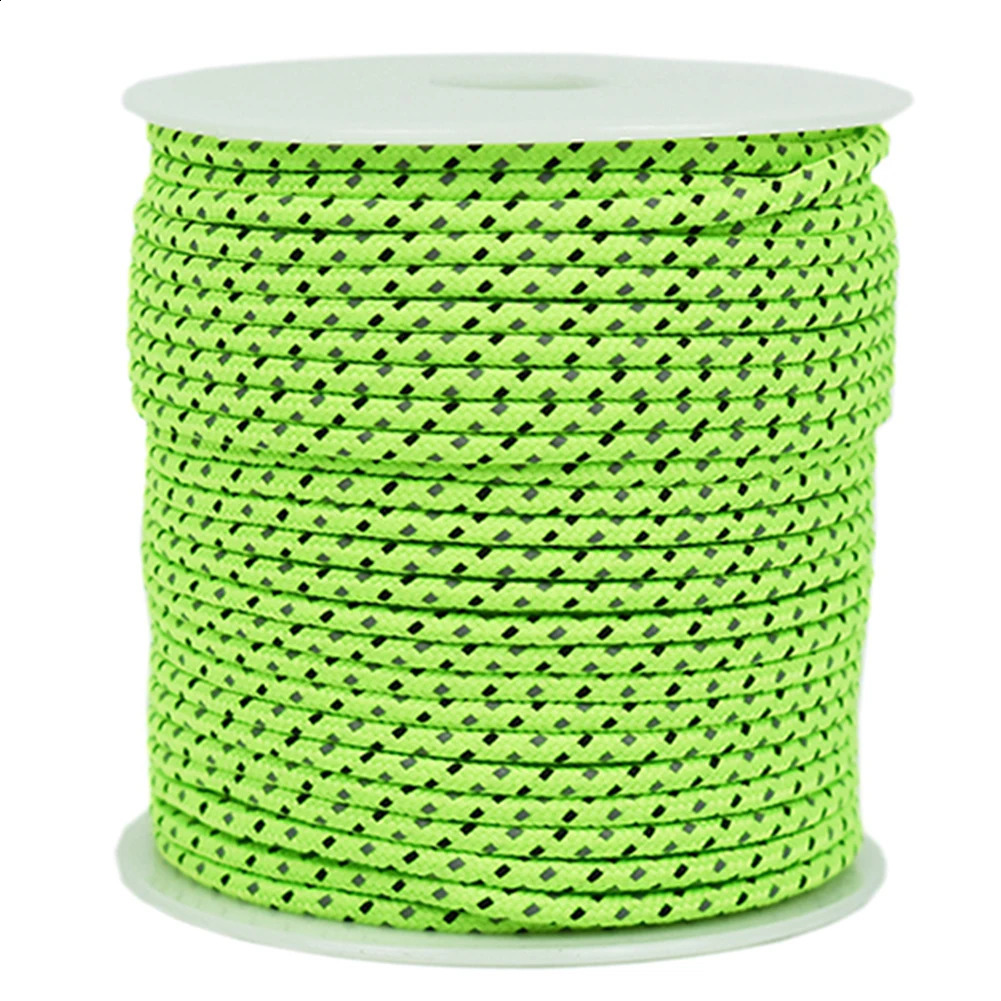 2050M Reflective Paracord Outdoor Emergency Rope Parachute Cord Durable Survival Umbrella Tent Lanyard Camping Clothesline 250611