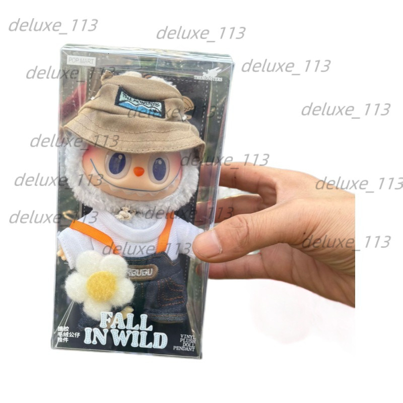 Spring Wild High-Quality Bubble Mart Plush Pendant Denim Original Factory Same Style Clothes Doll Toy