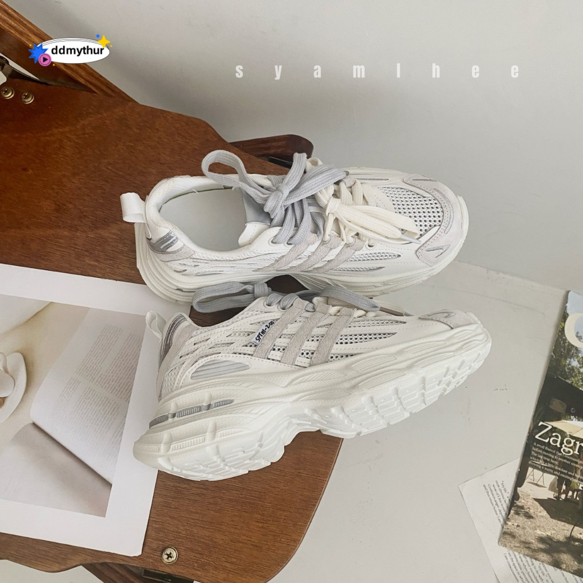 Petite 9cm Invisible Height Increasing Dad Shoes for Women 2025 Summer New Versatile Breathable Thick Sole Casual Sneakers ddmythur