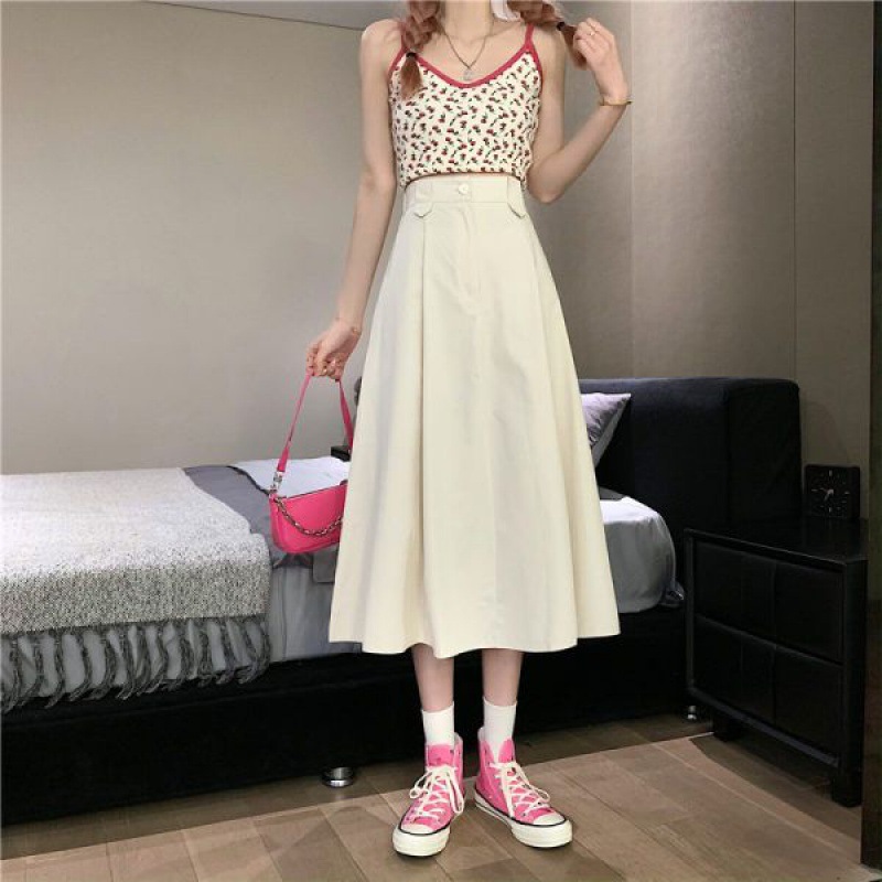 GC256 New summer design niche elastic waist umbrella skirt