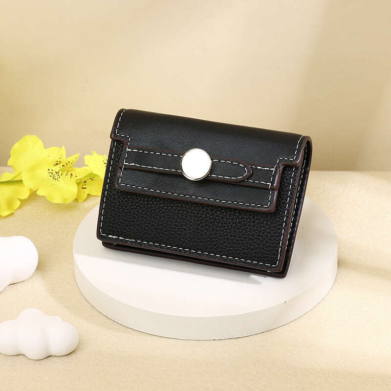 Trendy INS for Women High-End Feel Women's Wallet Multi-Card Slot Accordion ID Card Holder Storage Coin Purse