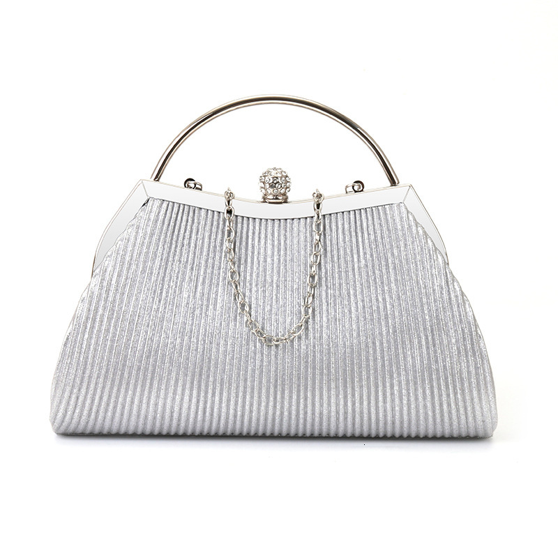 Free Shipping 2025 New Designer Bag Folding Women's Diamond Evening Dress Handbag Fashion High Quality Shopping Bag