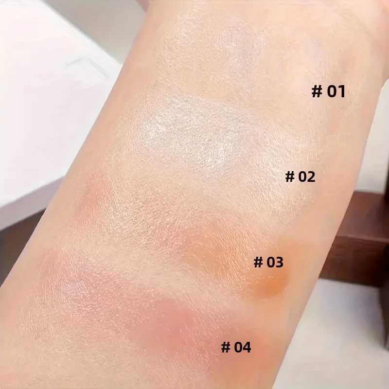 Waterproof Shimmer Blush Stick Face Highlighter - Moisturizing Long-Lasting Illuminator for Brightening And Contouring XJ250618