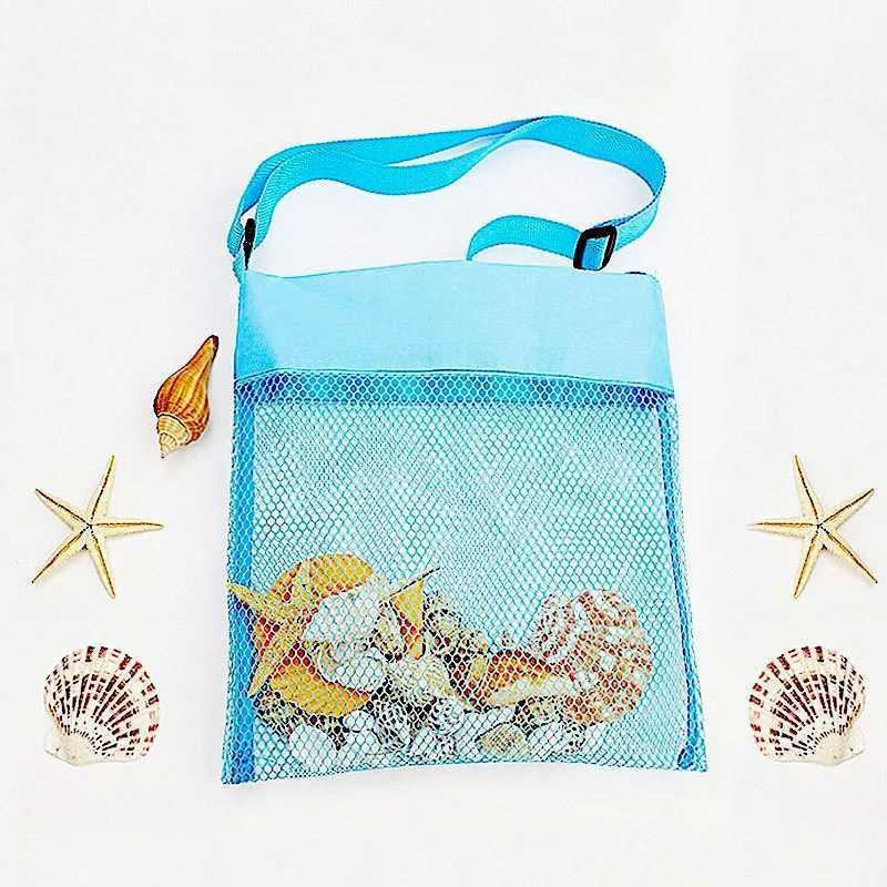 Kids Sand ay Protable Mesh Bag Kids Toys Storage Bags Swimming Large Beach eco Bag Wen Cosmetic Makeup Bag B250618