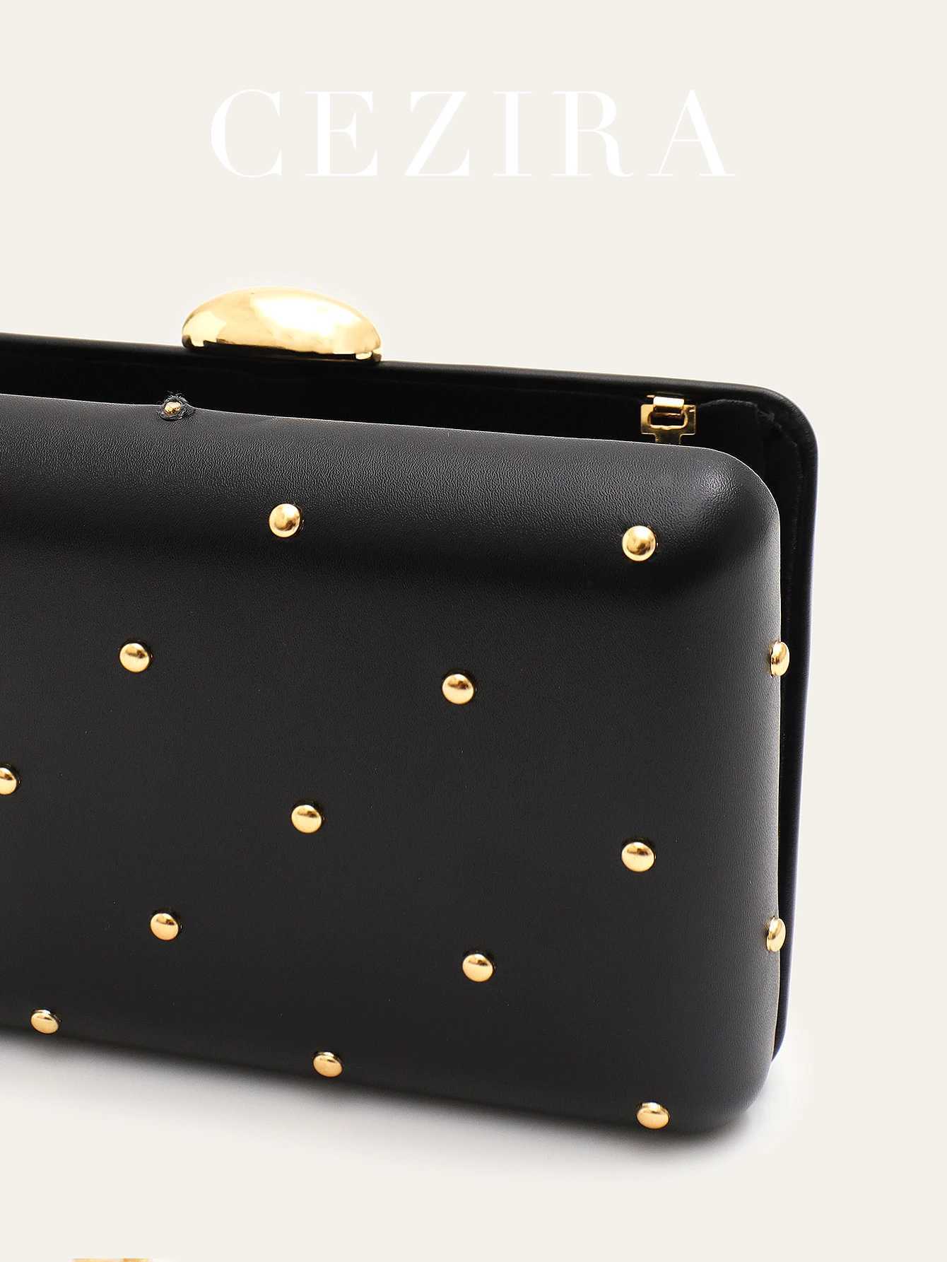 Women FAshion Elegant Glamorous PU Vegan Leather CluTCh Square Box Handbag Long Chain Evening Bag Party Holiday Z250618