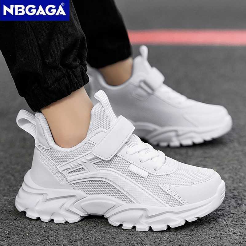 Lightweight Childrens Black Sneakers Breathable Mesh for Boys School Casual Walking Shoes Non-slip Sport Kids Girl Running Shoe Z250618