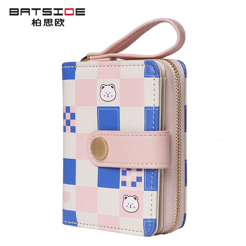 Free Shipping Designer 2024 European and American British Style Women's Wallet Plaid Rabbit Luxury bag Checkerboard ID Holder Bag Light Luxury St