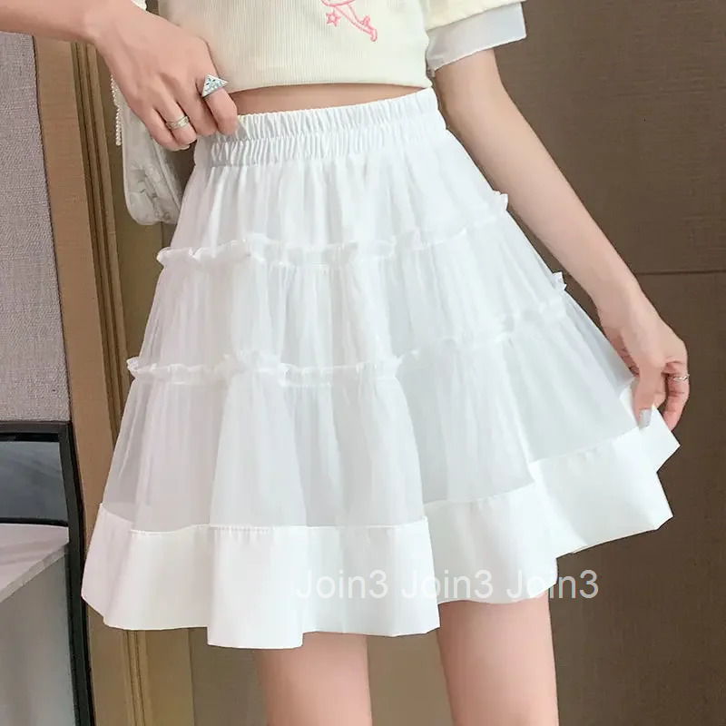High Waist Tulle Patchwork Short Skirts for Women Mini Mesh Woman Skirt Y2k Vintage Harajuku Modest Clothing Trend 2025 Casual V