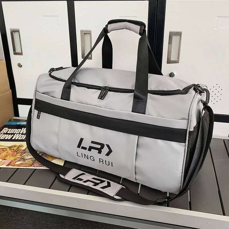 Durable Nylon Gym Bag Large Capacity Waterproof Travel Duffel For Men And Women