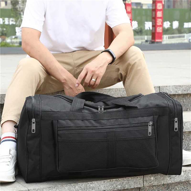 Women Men Nylon Travel Duffel Bag Carry On Luggage Bag Men Tote Large Capacity Weekender Gym Sport Holdall Overnight Bag Pouches W250618