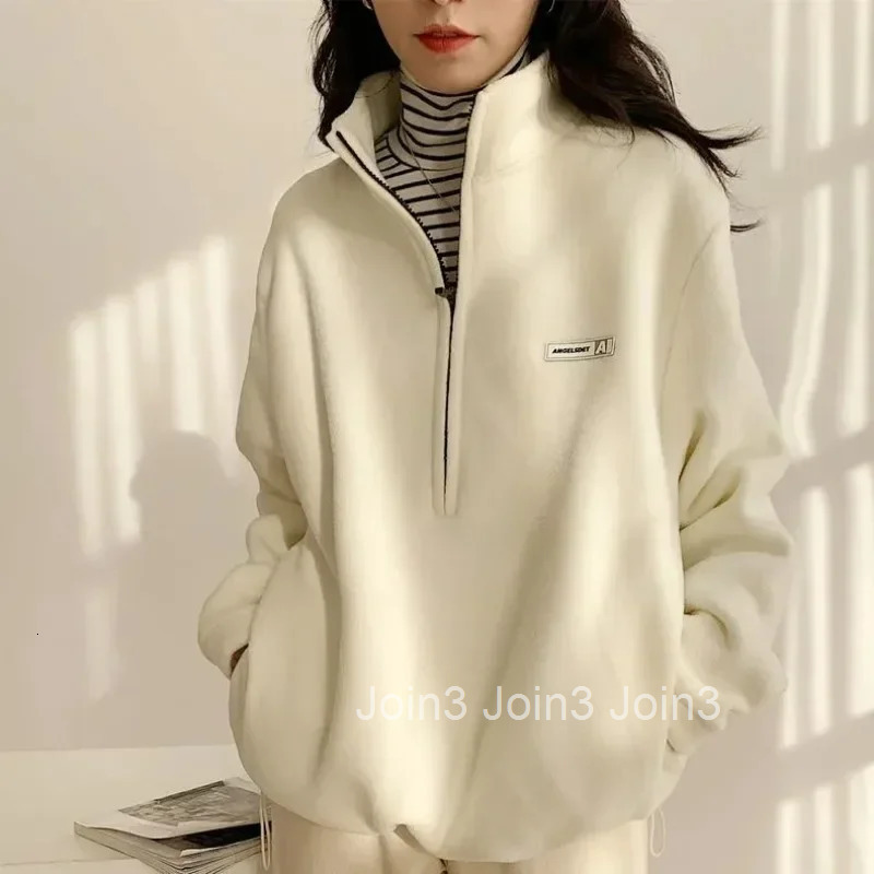 Loose Full Zip Up Sweatshirt for Women With Zipper Pullover Baggy Korean Y2k Vintage Xxl Harajuku Fashion Long Sleeve Woman Tops