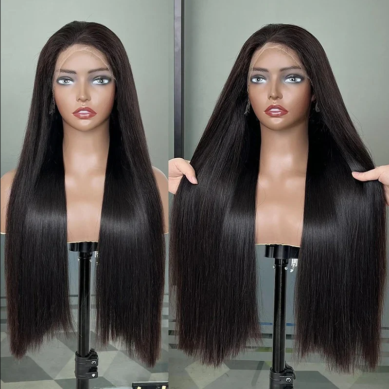 Super Double Drawn Straight Lace Front Vietnamese Human Hair Wig 4x4 5x5 6x6 7x7 13x4 13x6 360 Full Lace Wigs for Women Natural Color Thick to End