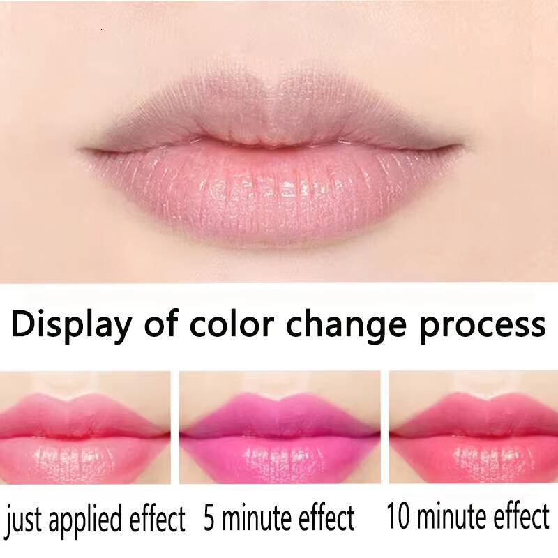 1pcs Aloe Vera Moisturizing Lipstick Lasting Nutritional Repair Lipsticks Anti Drying Color Changing Waterproof Natural Lip Care happy